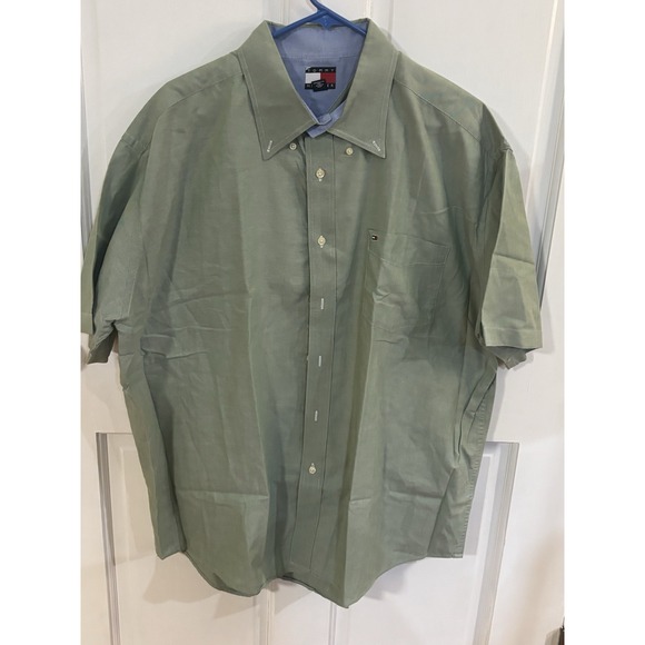 Tommy Hilfiger Other - tommy hilfiger shirt men xl Mint Green Shirt Sleeve EUC 2006